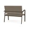 Lesro Newport 2 Seat Tandem Seating Metal Frame No Center Arms, Bronze, MD Farro Upholstery NP1501 - alternate 3